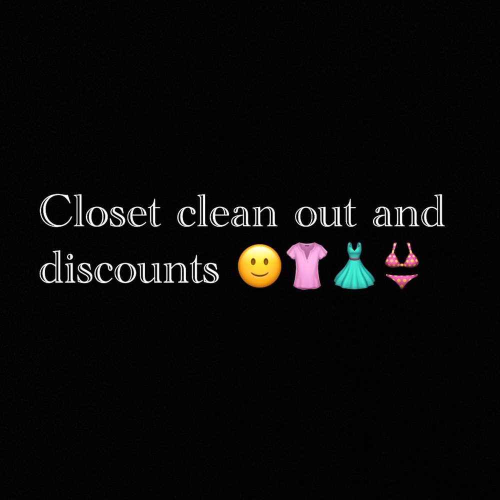 Like my post to get alerts on all my listings, closet clean outs and discounts!